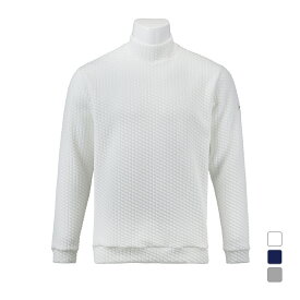 タイトリスト ゴルフウェア 長袖シャツ 秋 冬 キルトジャカード モックシャツ TLPMT310J (6665713963) メンズ Titleist