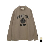 レノマ ゴルフウェア 長袖シャツ 秋 冬 BASIC COLLEGE LOGO MOCK NECK T LS (RGRC-008) メンズ renoma