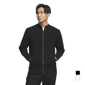 アディダス ゴルフウェア 長袖シャツ 秋 冬 防風 フルジップセーター (JUW76) メンズ adidas