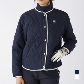 フィラ レディース ゴルフウェア アウターウェア 秋 冬 フラワーカモキルトジャケット (795210) FILA