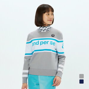 アンパスィ レディース ゴルフウェア 長袖セーター 秋 冬 ウインドシャッター防風ニットスニードジャック(レディース) (AFF2335A8) and per se