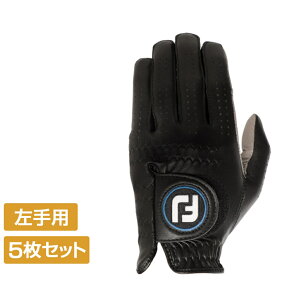フットジョイ ゴルフグローブ 5枚セット 20 ナノロックツアー FGNT20 左手用 ブラック (0353038862) メンズ FOOT JOY FJ