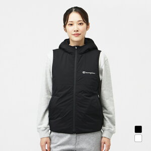 チャンピオン レディース ゴルフウェア ウインドベスト 秋 冬 中綿ジップフ-ディッドベスト ストレッチ・撥水・防風・保温 (CW-CG602) Champion