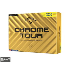 キャロウェイ クロムツアー CHROME TOUR 24 イエロー トリプルトラック TRIPLE TRUCK (7193106760) 2ダース(24球入) ゴルフ 公認球 Callaway