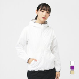 ニューバランス レディース ゴルフウェア 長袖ウインドブレーカー 秋 冬 QUILTED FULL ZIP HOODIE (0125220503) New Balance