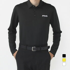 ピン ゴルフウェア 長袖シャツ 秋 冬 24FW アルペン別注 長袖ポロシャツ (6214261803) メンズ PING