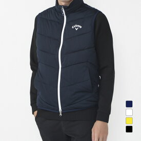 キャロウェイ ゴルフウェア 中綿ベスト 秋 冬 スターストレッチフルジップ中綿ベスト (C24216100) メンズ Callaway