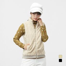 コルウィン レディース ゴルフウェア 半袖トレーナー 秋 冬 ボアベスト (KO-1T2525V) Kolwin