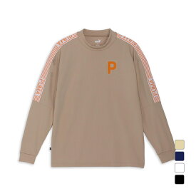 プーマ ゴルフウェア 長袖シャツ 秋 冬 PC ストレッチジャカードテープLSモック (630428) メンズ PUMA