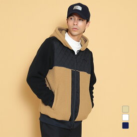 キャロウェイ エニタイムスウェット ゴルフウェア 秋 冬 シェルパフリース＆キルトジャカードパーカー (C24217111) メンズ Callaway