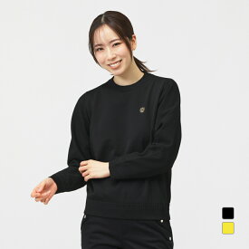 セントアンドリュース レディース ゴルフウェア 長袖セーター 秋 冬 12G天竺×リンクス裏地付きプルオーバーニット (0435270152) St ANDREWS