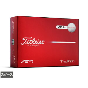 �^�C�g���X�g 26 TRUFEEL AIM �g�D���[�t�B�[�� �G�C�� (8929301787) 3�_�[�X(36����) �S���t ���F�� Titleist