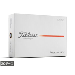 �^�C�g���X�g 26 VELOCITY �x���V�e�B �z���C�g (8929287241) 20�_�[�X(240����) �S���t ���F�� Titleist