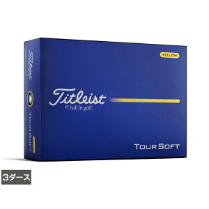 �^�C�g���X�g 26 TOUR SOFT YELLOW �c�A�[�\�t�g (8929272360) 3�_�[�X(36����) �S���t ���F�� Titleist