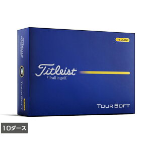 �^�C�g���X�g 26 TOUR SOFT YELLOW �c�A�[�\�t�g (8929272360) 10�_�[�X(120����) �S���t ���F�� Titleist