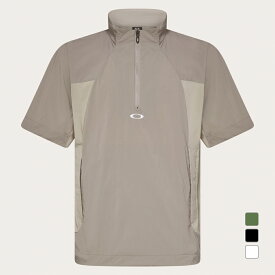 オークリー ゴルフウェア 半袖ウインドブレーカー 春 夏 S/S PULLOVER JACKET (FOA408761) メンズ OAKLEY
