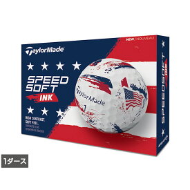 テーラーメイド TM26 SpeedSoft Ink USA (N3635901) 1ダース(12球入) ゴルフ 公認球 TaylorMade