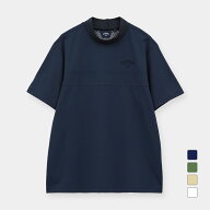 キャロウェイ ゴルフウェア 半袖シャツ 春 夏 スムースリブ衿半袖モックネック (C26134141) メンズ Calla…