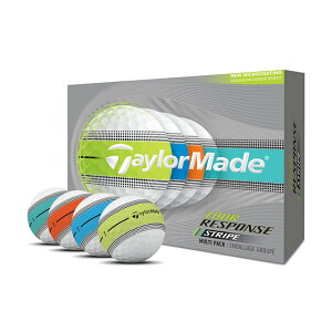 �e�[���[���C�h TMJ26 TOUR RESPONSE Stripe NEON Multi JPN (M1063201) 1�_�[�X(12����) �S���t ���F�� TaylorMade