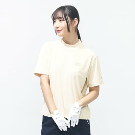 ティゴラ レディース ゴルフウェア 半袖シャツ 春 夏 iCOOLバックプリントモックシャツ (TR-1H2136H-C) TIGORA