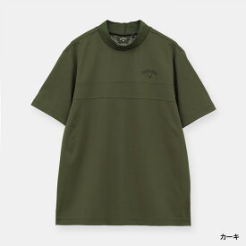キャロウェイ ゴルフウェア 半袖シャツ 春 夏 スムースリブ衿半袖モックネック (C26134141) メンズ Callaway