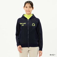 アンパスィ レディース ゴルフウェア 長袖セーター 秋 冬 ショットスムーザーニットフーディー(レディー…