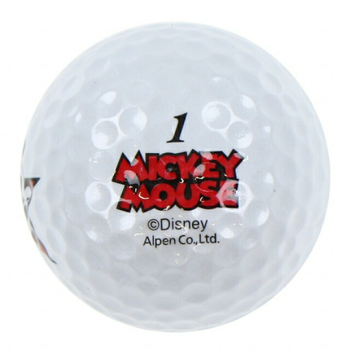 楽天市場 ディズニー ミッキーマウスデザイン プリント ゴルフボール 1スリーブ 3球入 かわいい ディズニーブランド ゴルフ 公認球 Disney 楽天gora店 Supported By Golf5