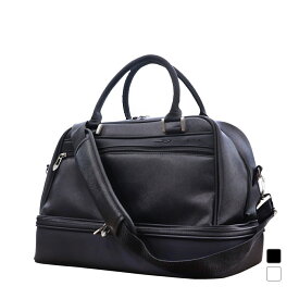 ティゴラ 革シボ 2段 ボストンバッグ コンパクトサイズ ロッカーサイズ 持ち運び楽々! メンズ ゴルフ ボストンバッグ! TIGORA