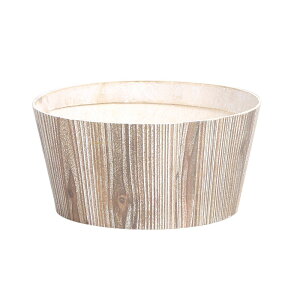 かご ベース とりよせ品 ペーパーウッド丸手無M 鉢カバー 木目調 紙貼り バスケット ポット プランター インテリア 花資材 花器 ベース アレンジ 安い 装飾 土台 母の日 赤