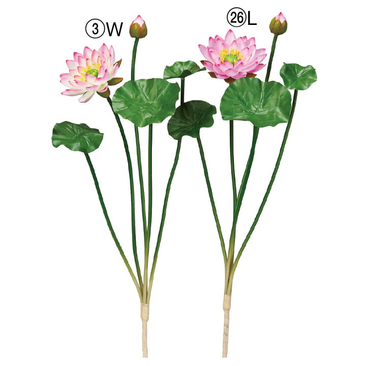 楽天市場】造花 仏花 とりよせ品 ロータスブッシュ ハス 蓮 蓮の花 