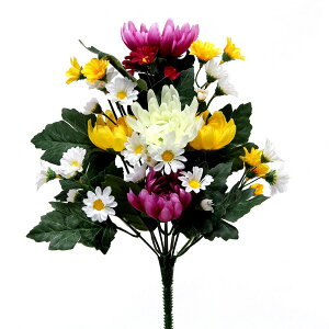 造花 仏花 とりよせ品 仏花ブッシュ 仏花 造花仏花 お供え花 供花 墓花 盆花 お盆 お彼岸 お葬式 お悔やみ花 仏事 フューネラル フェイク仏花 暑さに強い 枯れない 花材 DIY