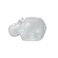 ガラス ベース とりよせ品 Animals hippo(アニマルズ ヒッポ)* 花びん 花瓶 動物の花瓶 個性的な花瓶 ユ…