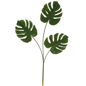★P10倍 10/14 20時から★ 造花 グリーン とりよせ品 モンステラx3 観葉 南国 トロピカル 大きい インテリア フェイク グリーン パーツ インテリアフラワー フェイクフラワー シルクフラワー ビ