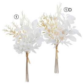造花 花束 とりよせ品 ミックスフラワーバンチ 白 ホワイト 花束 ブーケ 花冠 髪飾り インテリア インテリアフラワー フェイクフラワー 花材 花資材 アスカ ASCA アスカ商会