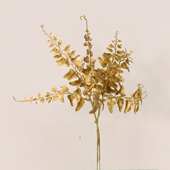 楽天市場 クリスマス 造花 葉っぱ とりよせ品 花びし メタリックファーンピック 2本1束 ゴールドリーフ ホーリー ヒイラギ トゲトゲ 葉っぱ 造花 もみの木 オーナメント クリスマス クリスマスリース 造花ドライフラワー専門問屋花びし