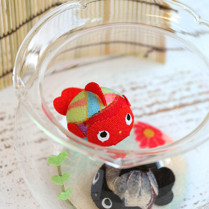 楽天市場 和雑貨 夏 即日出荷 リュウコドウ 金魚鉢和柄丸金魚2匹 和雑貨 季節小物 金魚 ちりめん カエル パーツ アレンジメント 花資材 装飾 材料 写真撮影 小物 手作り 安い 夏 プレゼント ギフト 造花ドライフラワー専門問屋花びし