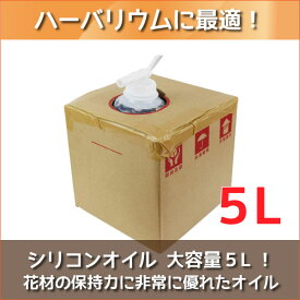 ★即日出荷★送料無料★ ハーバリウム 【ハイクリア】 5L ボックス（5000ml）シリコンオイル ハーバリウムオイル オイル 資材 液 大容量 高品質 高純度 ペットボトル ワークショップ ハンドメイド 体験 母の日