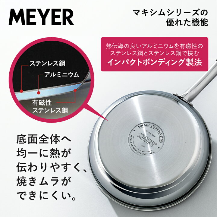 楽天市場】マイヤー(Meyer) マキシム SS 蓋付 ディープパン 24cm IH 