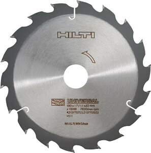 HILTI �q���e�B �؍H�p�ۂ̂��u���[�h SCB WU 190x30 Z 18 2107707