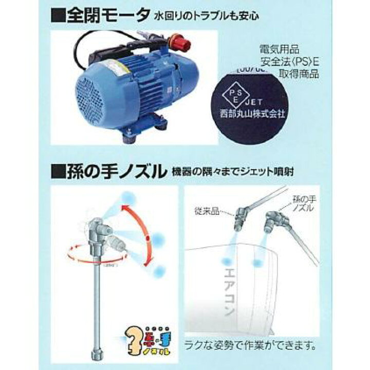 楽天市場】丸山製作所 エアコン洗浄機 エアコン洗太郎プロ セット 