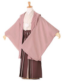 七五三 レンタル 5歳 男の子 かんたん 簡単着付 フルセット七五三 5歳 男の子 レンタル フルセット 袴 子供袴レンタル 袴サイズ 105cm 110cm 115cm 送料無料 赤×茶 5661【レンタル】