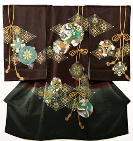 お宮参り 産着 陣【ベビー帽子セット無料レンタル付】《産着レンタル》《祝着》〔男の子産着〕《着物レンタル》〔お宮参り〕〔初着〕〔赤ちゃん着物〕往復送料無料bb0012