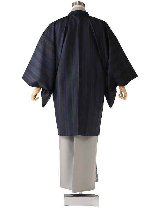 楽天市場】七五三 父 着物 レンタル 着流し レンタル 七五三 【簡単きもの】【ワンタッチ帯】男きものブランド 森英恵 HANAEMORI 着流し  羽織着物 パパ 七五三 青ストライプ 男性着物 LLサイズ 175cm-180cm ☆往復送料無料☆cy0022 : 着物ネットレンタル kimonoshop 七五三 父 着物 レンタル 着流し レンタル 七五三 【簡単きもの】【ワンタッチ帯】男きものブランド 森英恵　HANAEMORI 着流し 羽織着物  パパ 七五三 青ストライプ 街歩き 撮影  アンサンブルフルセット 男性着物  Lサイズ 170cm-175cm ★往復送料無料★cy0021
