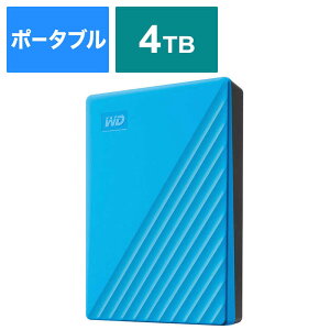 WESTERN DIGITAL@USB@3D1@Gen@1iUSB@3D0j^2D0Ή@|[^uHDD@WD@My@Passport@4TB@WDBPKJ0040BBL-JESN u[