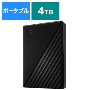 WESTERN DIGITAL@USB@3D1@Gen@1iUSB@3D0j^2D0Ή@|[^uHDD@WD@My@Passport@4TB@WDBPKJ0040BBK-JESN ubN
