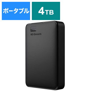 WESTERN DIGITAL@OtHDD USB-Aڑ WD Elements Portable [|[^u^ /4TB]@WDBU6Y0040BBK-JESE