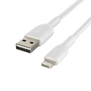 BELKIN�@BOOST��CHARGE�@USB�|A�@to�@���C�g�j���O�@���ϋv�҂ݍ��݃P�[�u���@�i1m�j�@CAA002bt1MWH [1m]