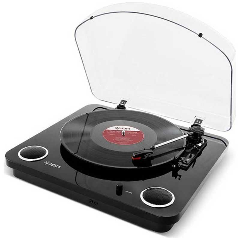 IONAUDIO ＰＣ接続 選択 ｉＯＳ直接録音対応レコードプレーヤー LP MAX 供え BLACK