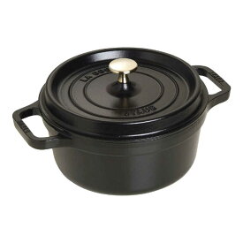 STAUB　《IH対応》ホーロー鍋　「ピコココットラウンド」（2．6L）　　40509-305 ブラック