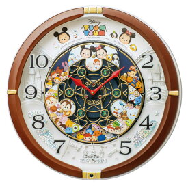セイコー　からくり掛け時計「Disney　Time（ディズニータイム）」　FW588B 茶メタリック